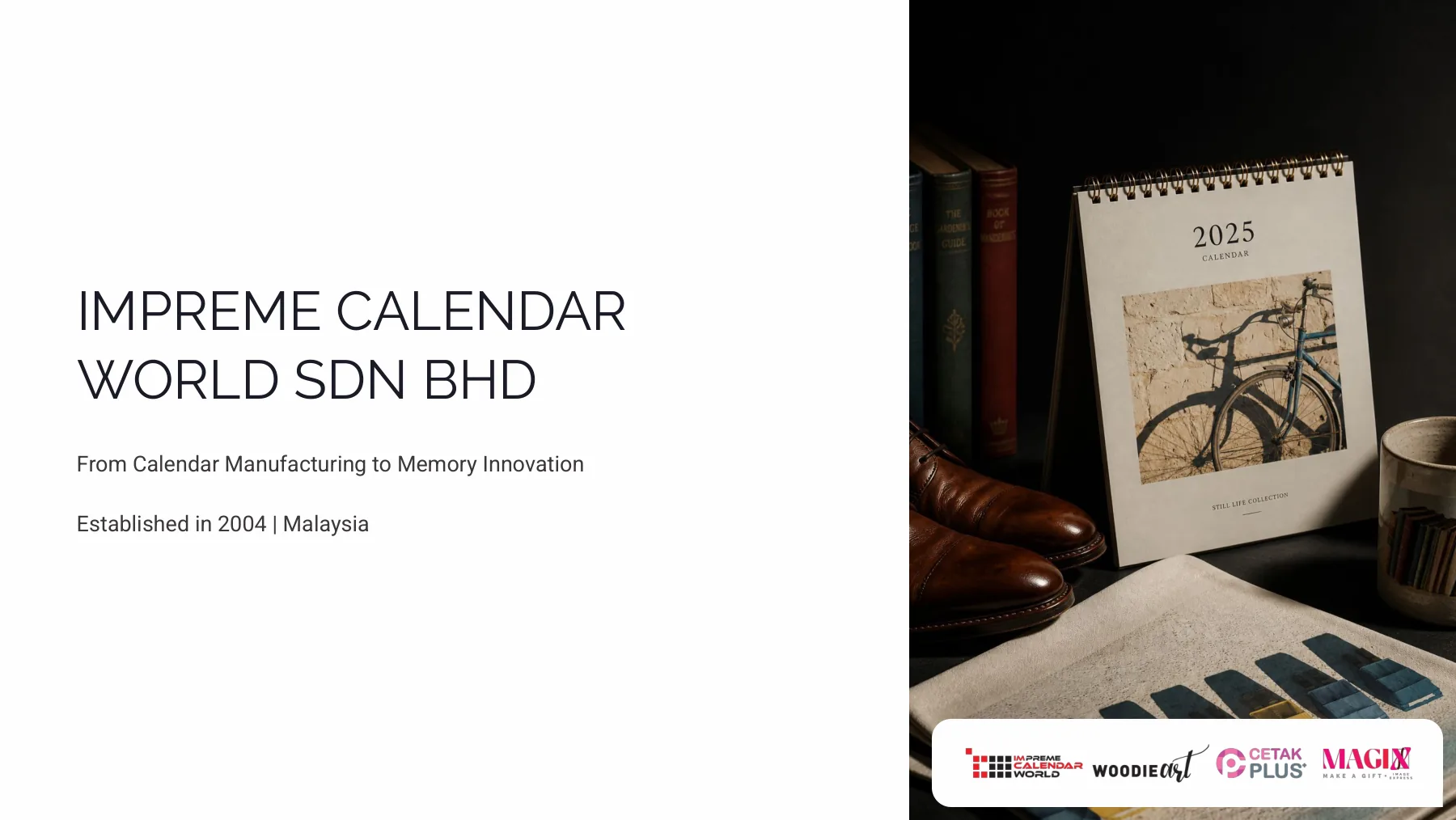 Page 1 of the Imprime Calendar World company profile: Imprime Calendar World Sdn Bhd — cover